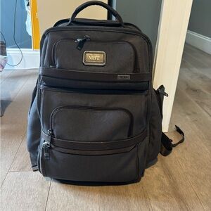 Tumi Gray Alpha Brief Business Backpack